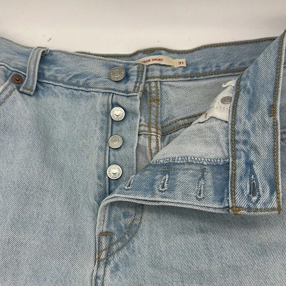 Levi's Light Blue Women's Denim Shorts - Picture 9 of 16